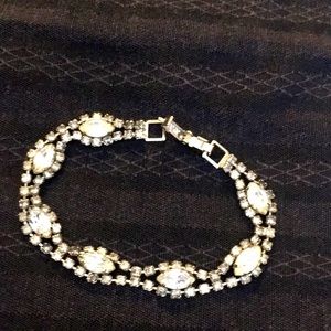 Vintage  Victorian style Rhinestone Bracelet